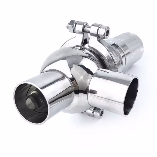 ISO Sanitary Stainless Steel SS304/SS316L Three